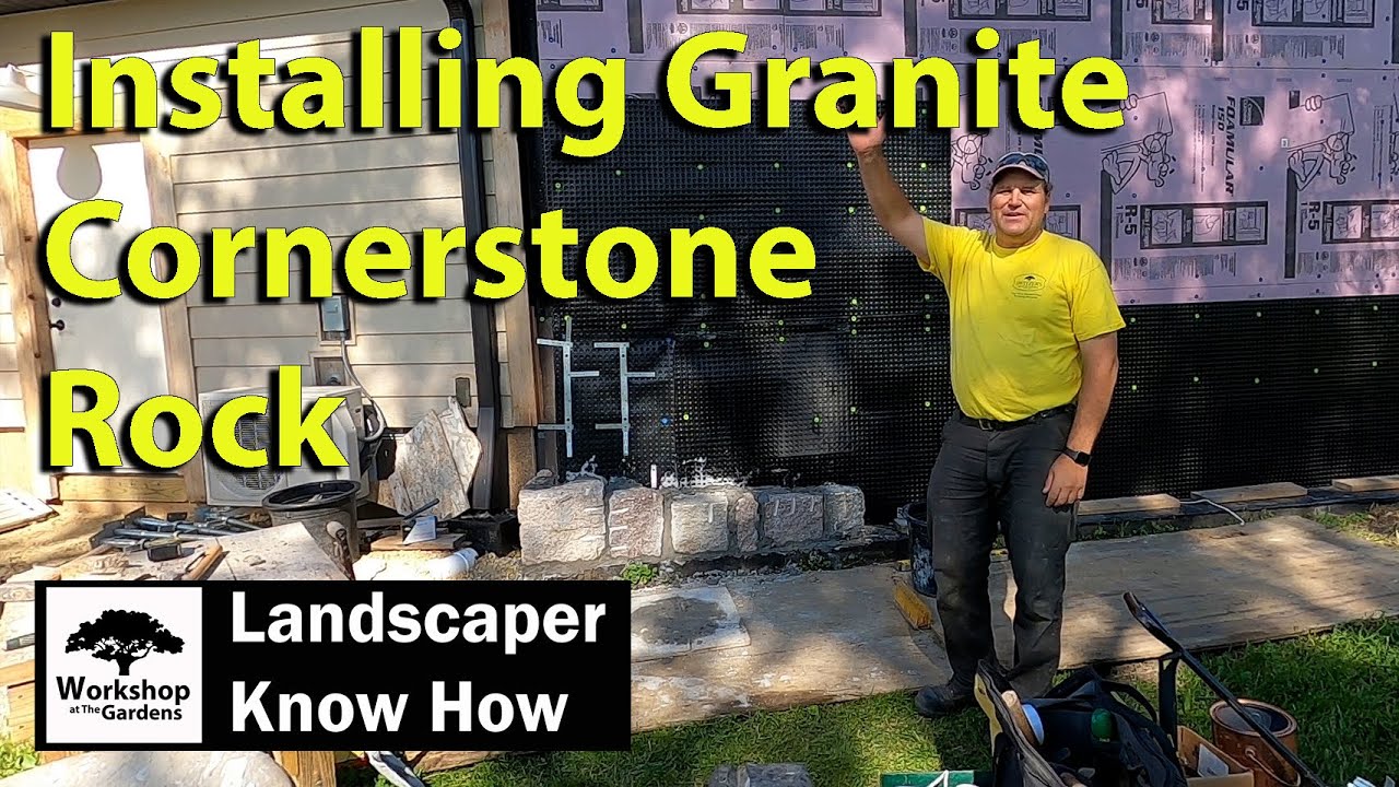 Installing Granite Cornerstone Rock ~ Landscaper Know How : Stone Work