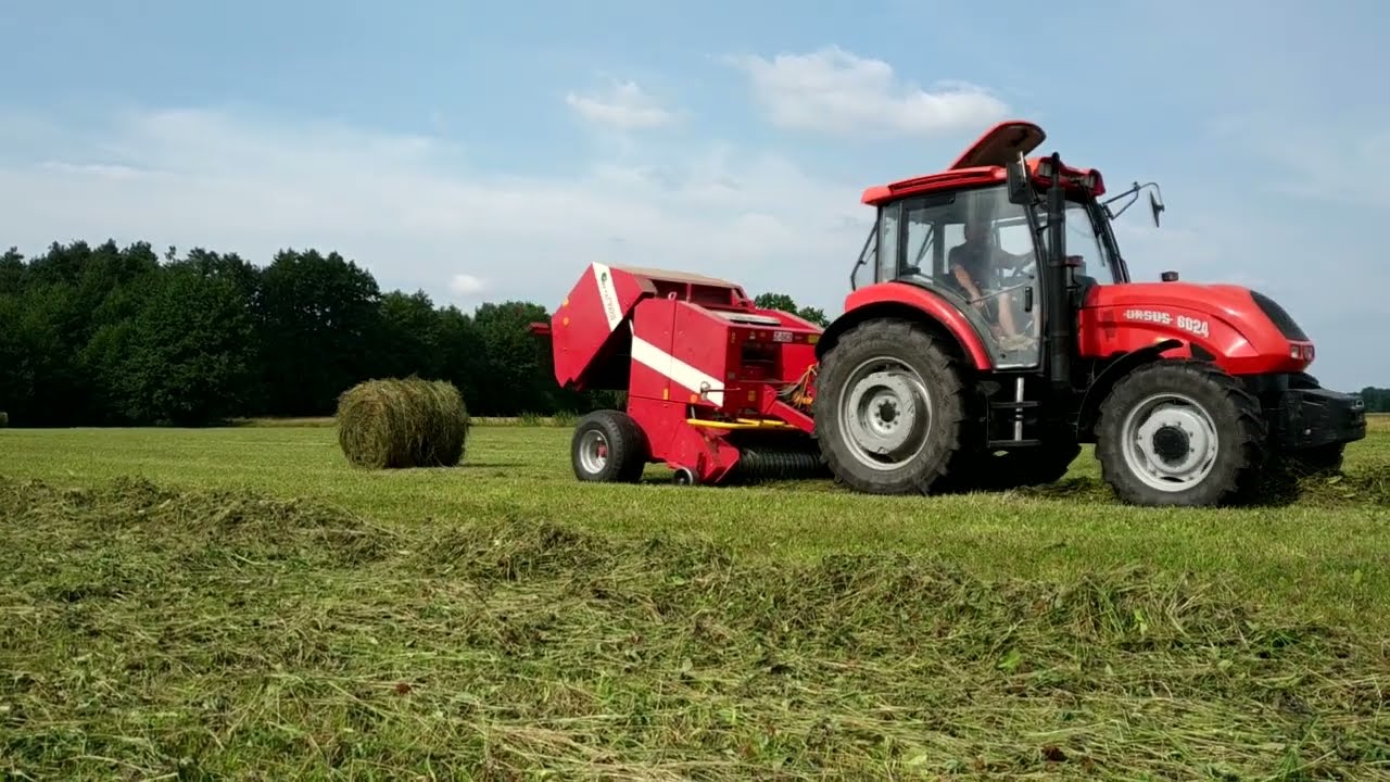 Ursus 6024 & Massey Ferguson 255 w akcji Sianokosy 2022