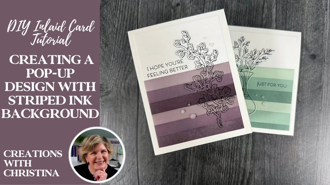 How To Create Stunning Inlay Cards With Ink Stripes