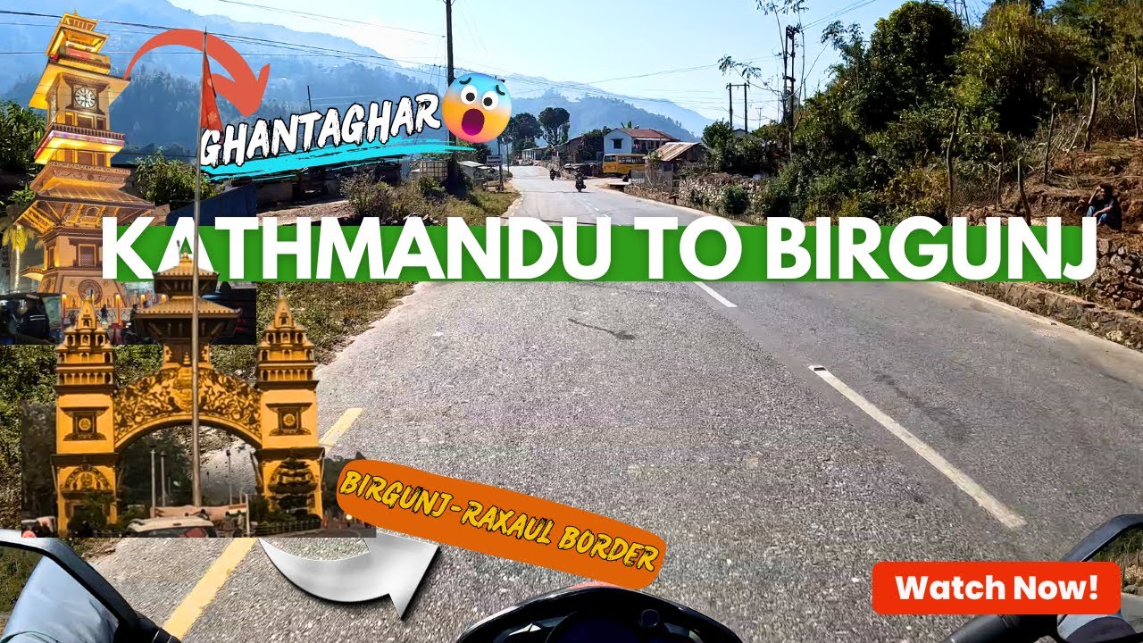 Kathmandu to Birgunj–Raxaul | Via Dakshinkali–Sisneri | Latest Road Update 🏍️