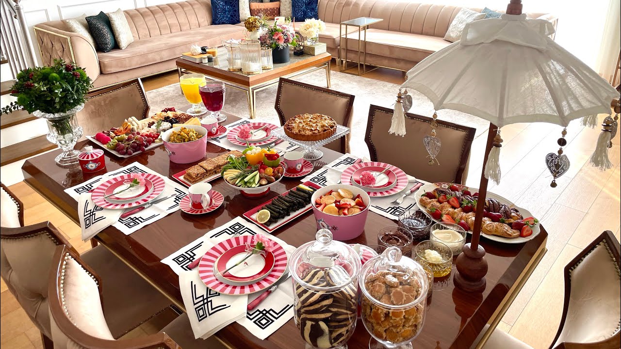 Uzun zaman sonra bir brunch vlogu 😍 Zebra kurabiye, peynir tabağı nasıl yapılır?