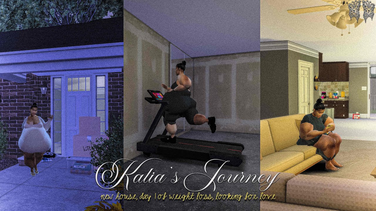 Yarei's Journey🌸New house 🏠 Decorating + Weight loss start | NEW Sims 4 Let's Play 