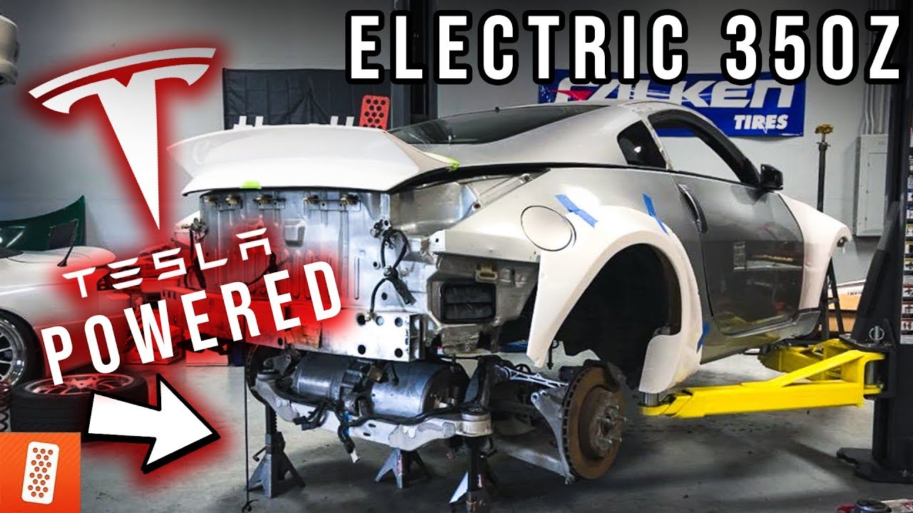 World's FIRST Tesla Swapped Liberty Walk Nissan 350Z - Part 1
