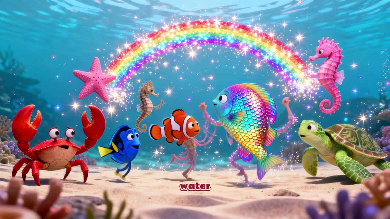The Rainbow Fish Adventure: Sharing Shiny Scales!🐠🌈#KidsStory#RainbowFish#SharingIsCaring