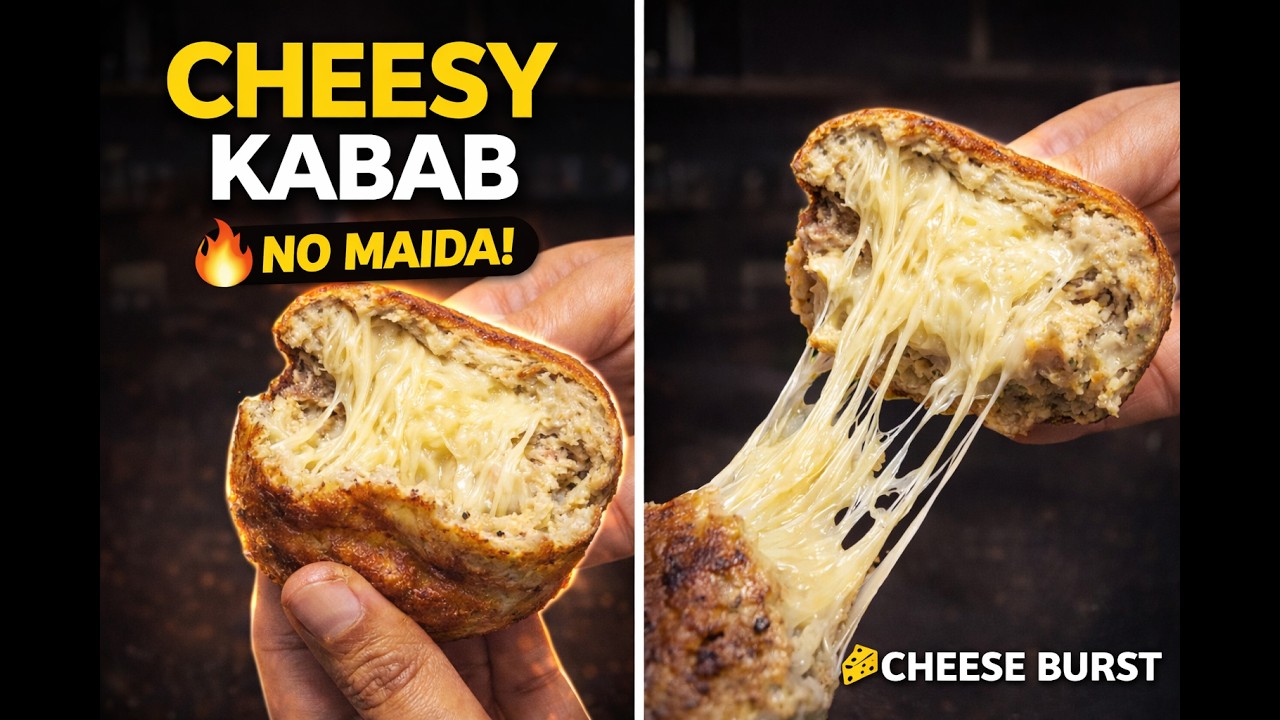 Is Chicken Kabab ke andar kya surprise hai? 😍🧀 | Cheesy Chicken Kabab