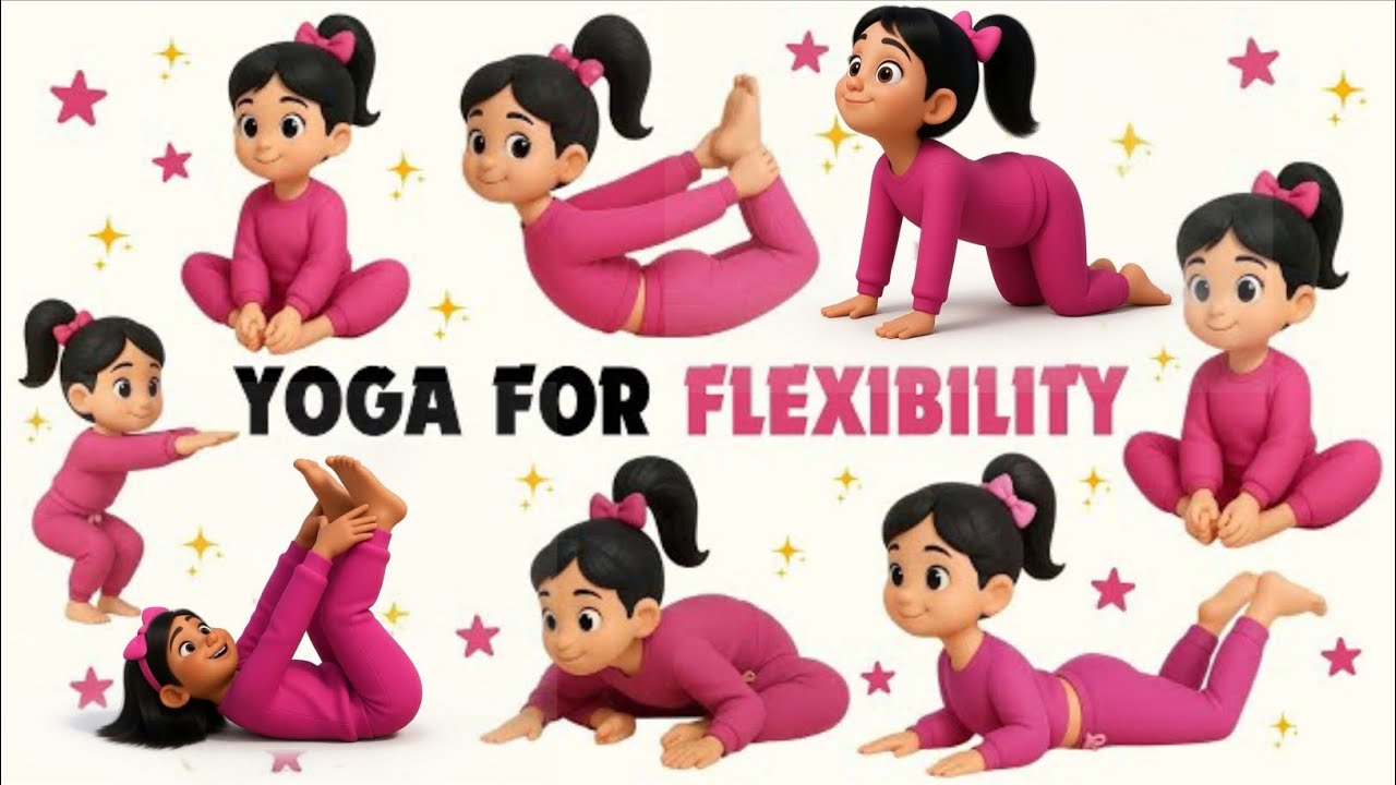 Lying down yoga for Kids | Flexibility and calmness | daily yoga 