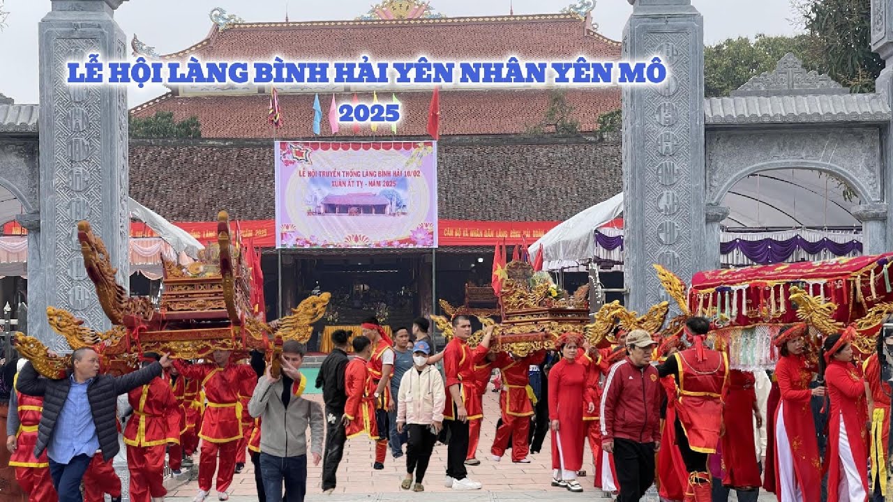Lễ hội làng bình hải - yên nhân - yên mô- ninh bình 2025 (p3) quê tôi 35NB