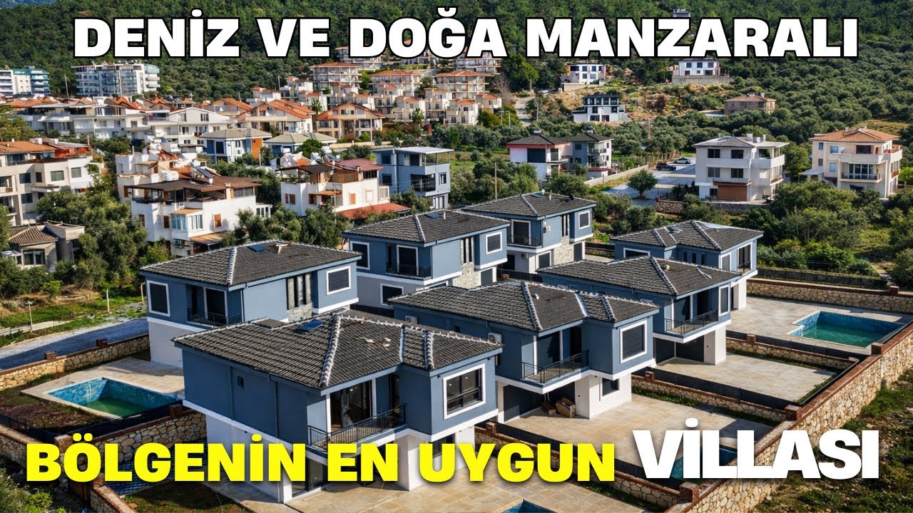 Didim Akbük'te 3+1 Deniz Manzaralı Ayrı Mutfak Yayla Gibi Villa