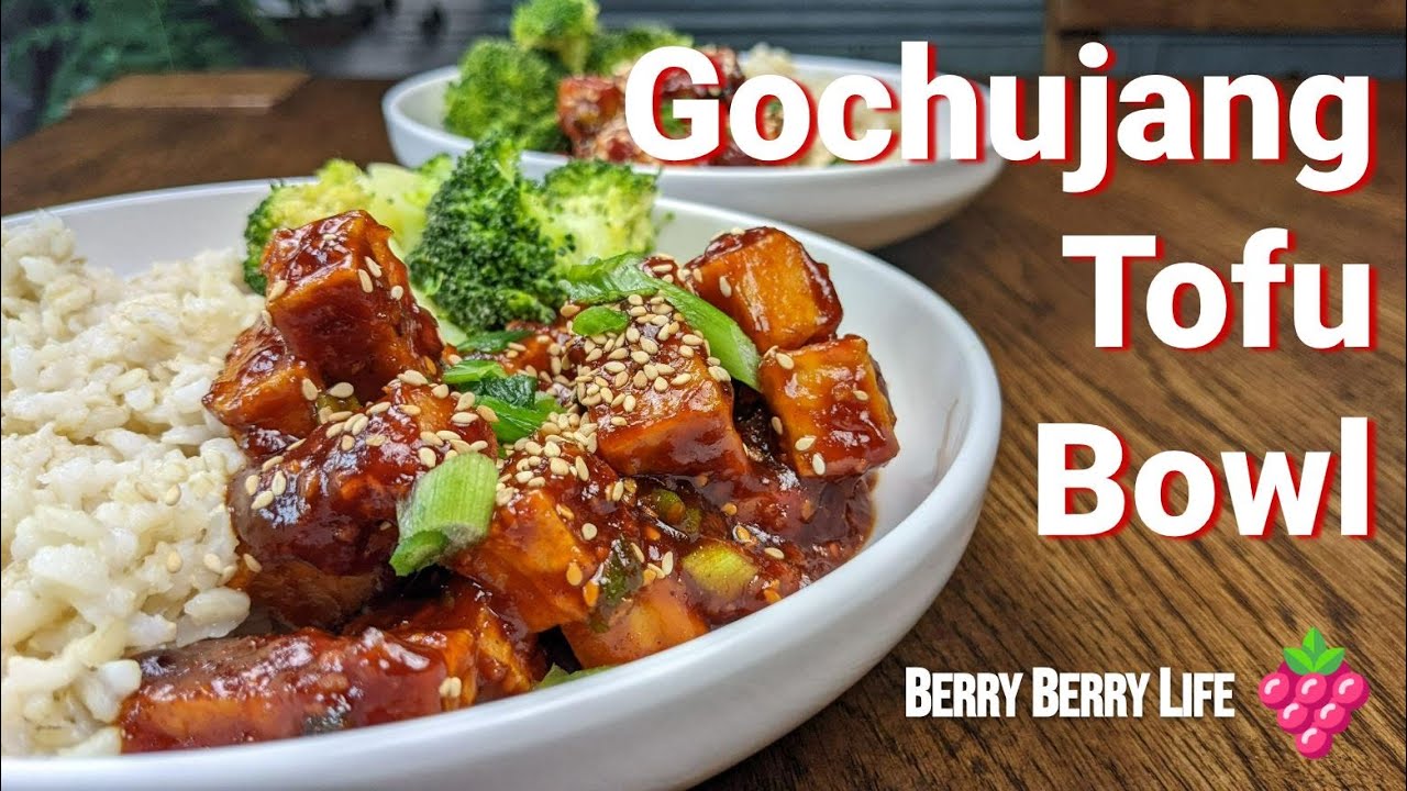 Air fryer GOCHUJANG TOFU Recipe | How To Make #tofu #koreanfood #gochujang