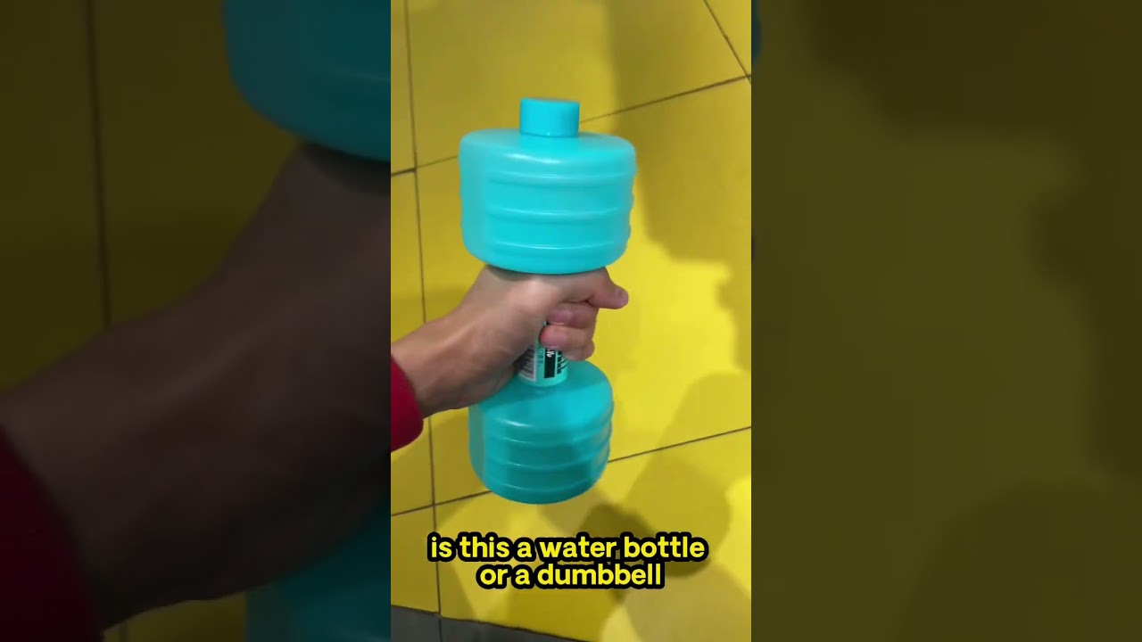 Water Dumbbell or Water Bottle? #shorts #dumbbell #gadgets #fitness #shopping