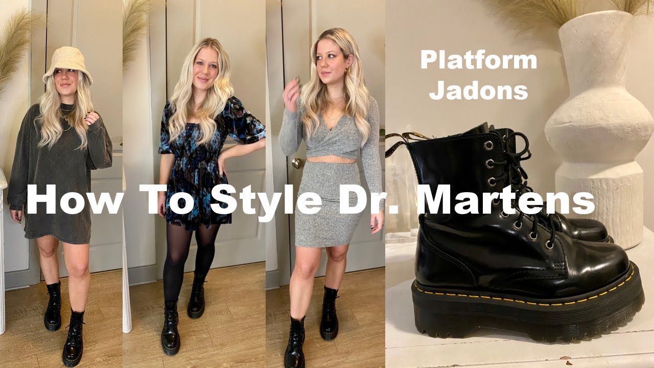 how to style DOC MARTENS ft. platform jadons | 10 winter outfit ideas