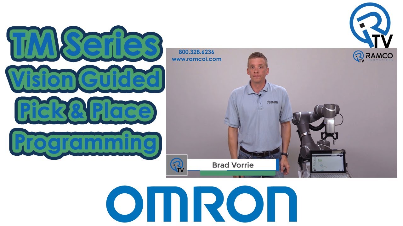 Программирование захвата и размещения с помощью Vision Guided Series Omron TM