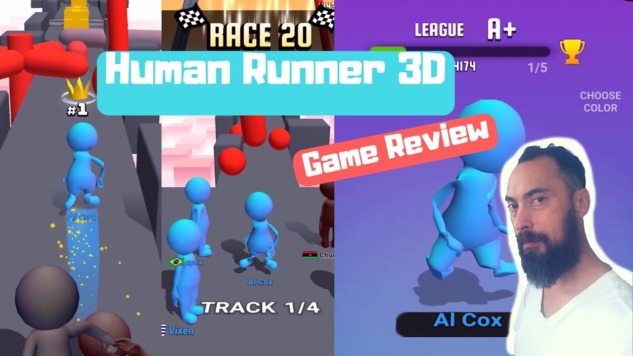 🏃&zwj;♂️Human Runner 3D🥳by Voodoo🔥Game Play Review 444