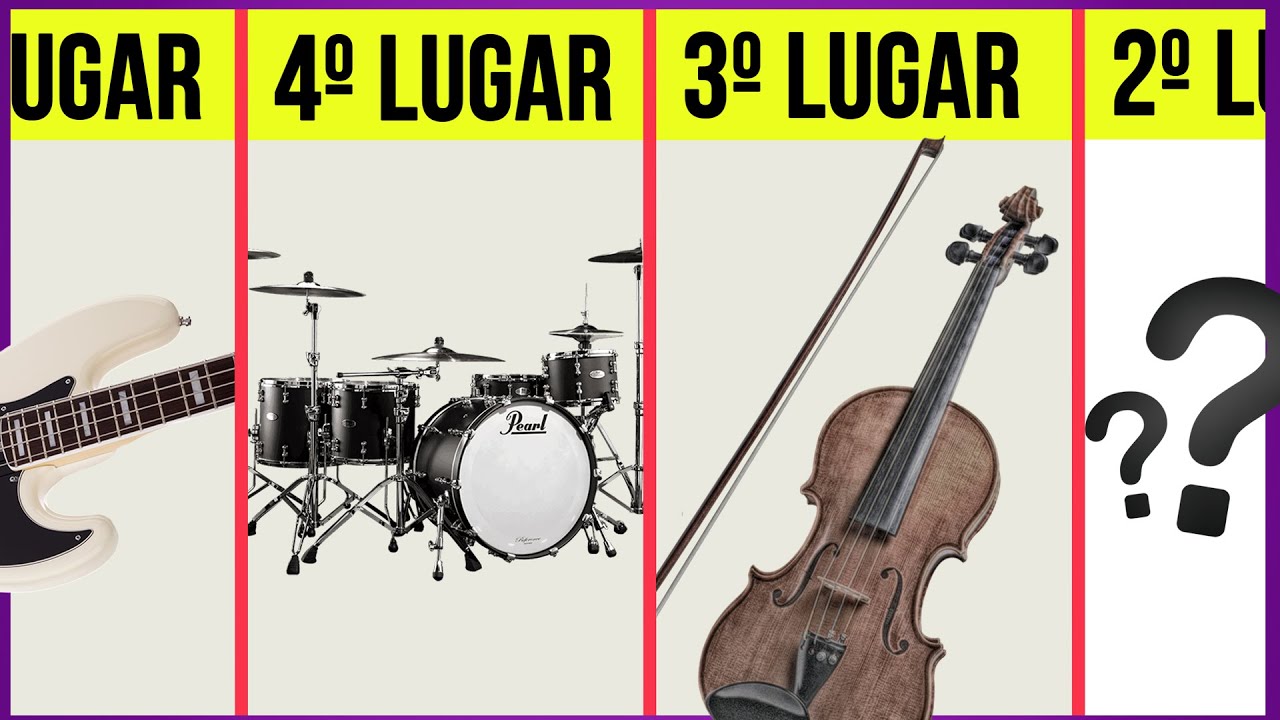 LISTA DOS 10 INSTRUMENTOS MAIS TOCADOS NO MUNDO!