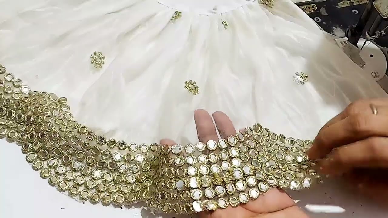 Radharani ka heavy designer lehenga / घर पर ही आसानी से बनाये  युगल जोडी राधा रानी का लहंगा