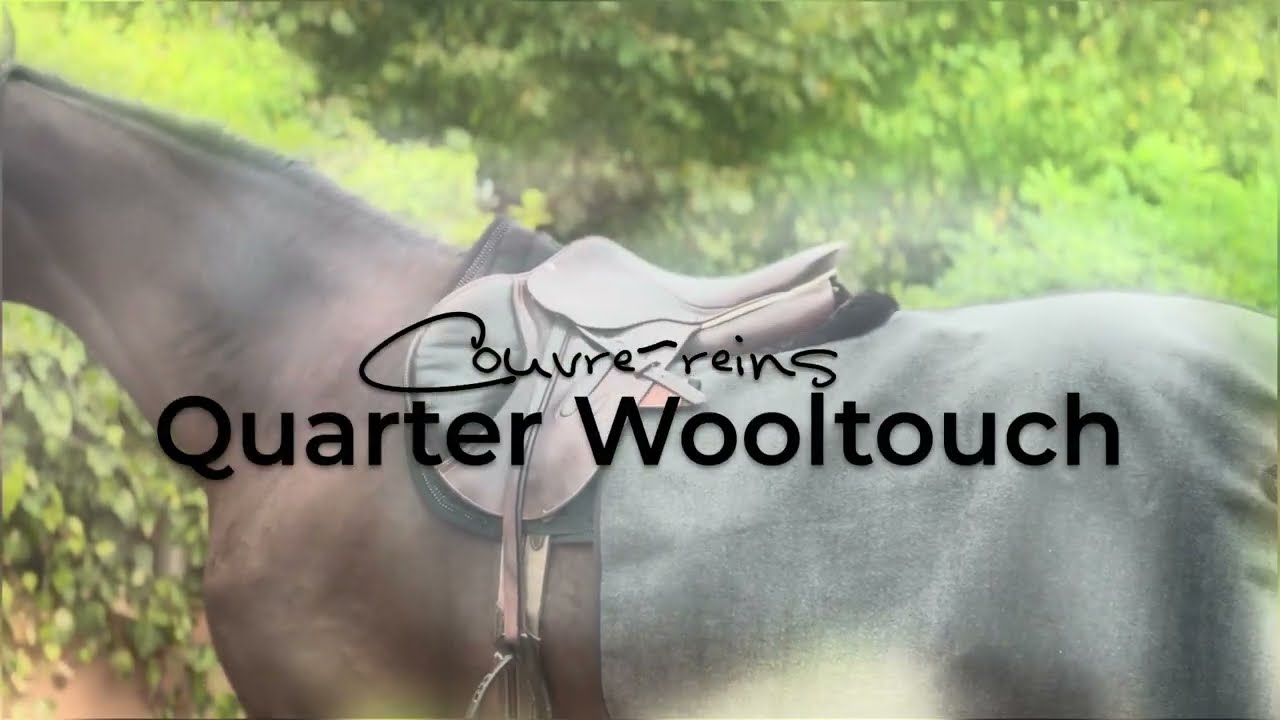 | COUVRE-REINS QUARTER WOOLTOUCH Gris chiné 