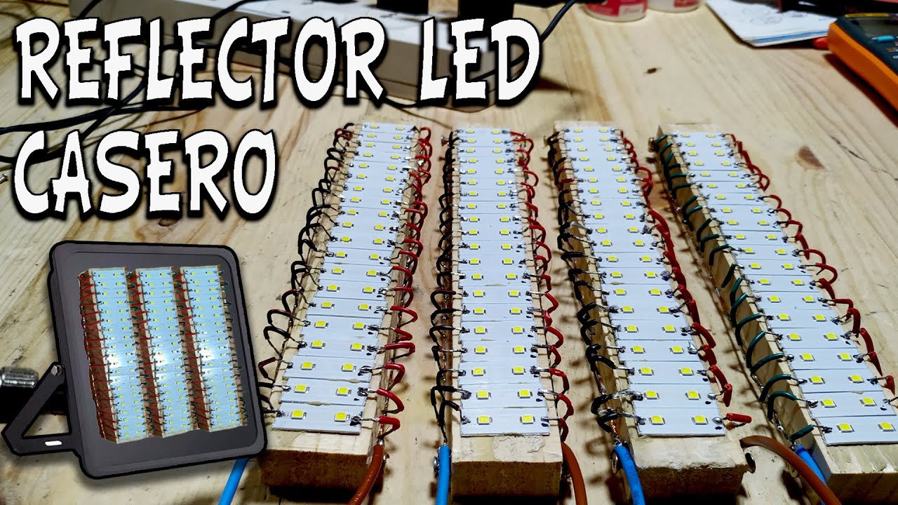 COMO FABRICAR UN REFLECTOR LED SUPER POTENTE GRATIS Parte 1