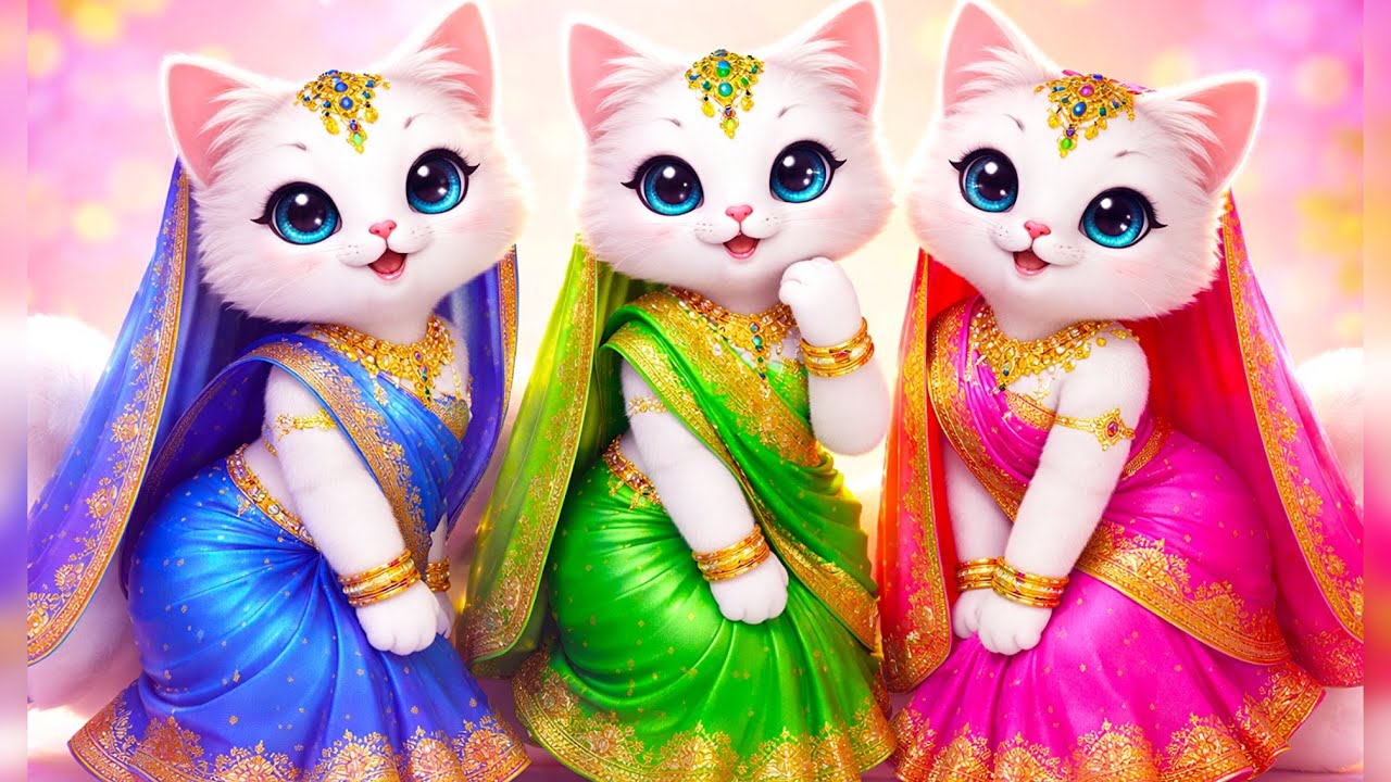 Beautiful cats dance 🕺: Funny dance 