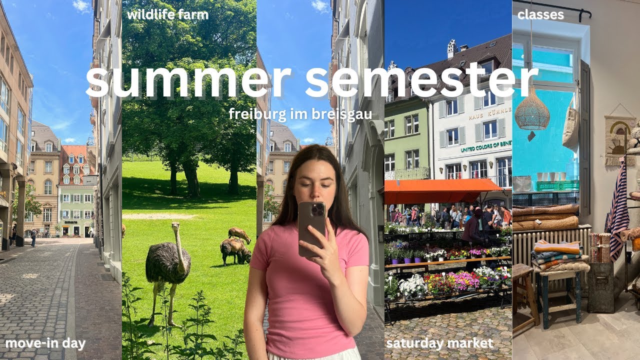 abroad diaries | moving-in, freiburg saturday market, wildlife park, and an evening with friends