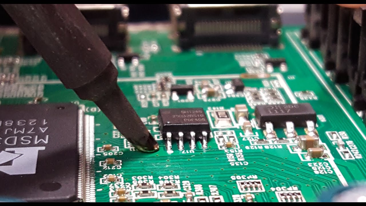 EEPROM Component Replacement Tutorial - How to solder and 8 pin eeprom component