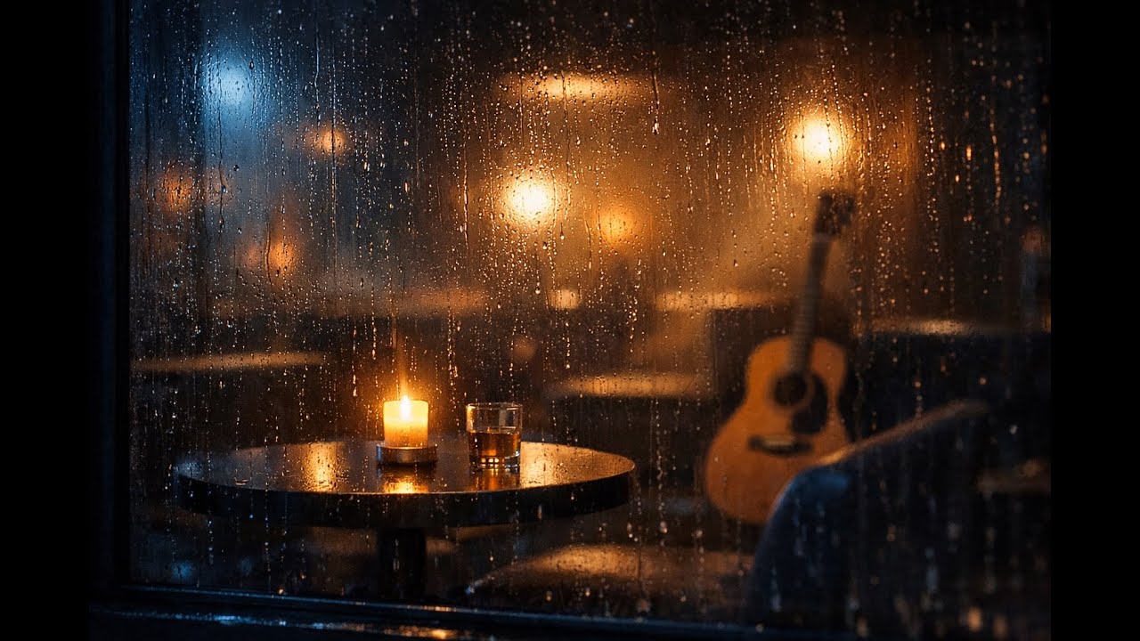 Smooth Jazz Lounge Music for Late-Night Calm | Rainy Night Interior | Trace