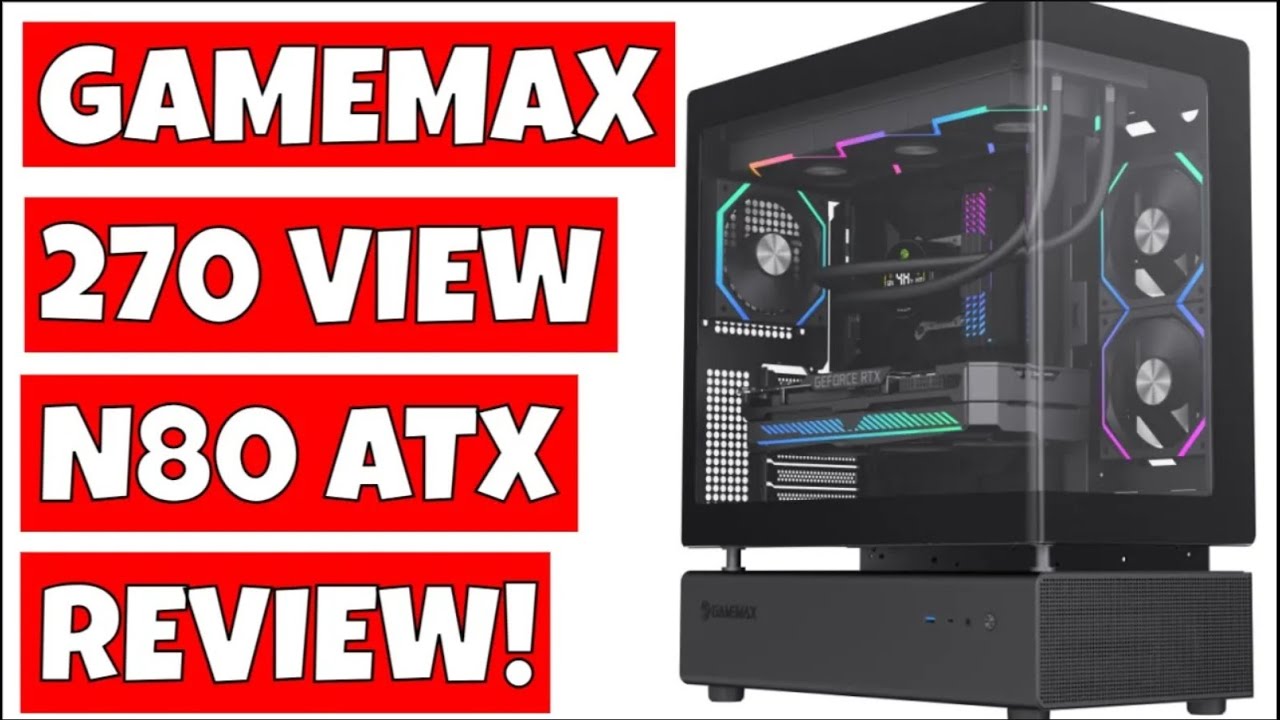 BEST Dual Chamber Fish Tank Style ATX Gaming Case Gamemax N80