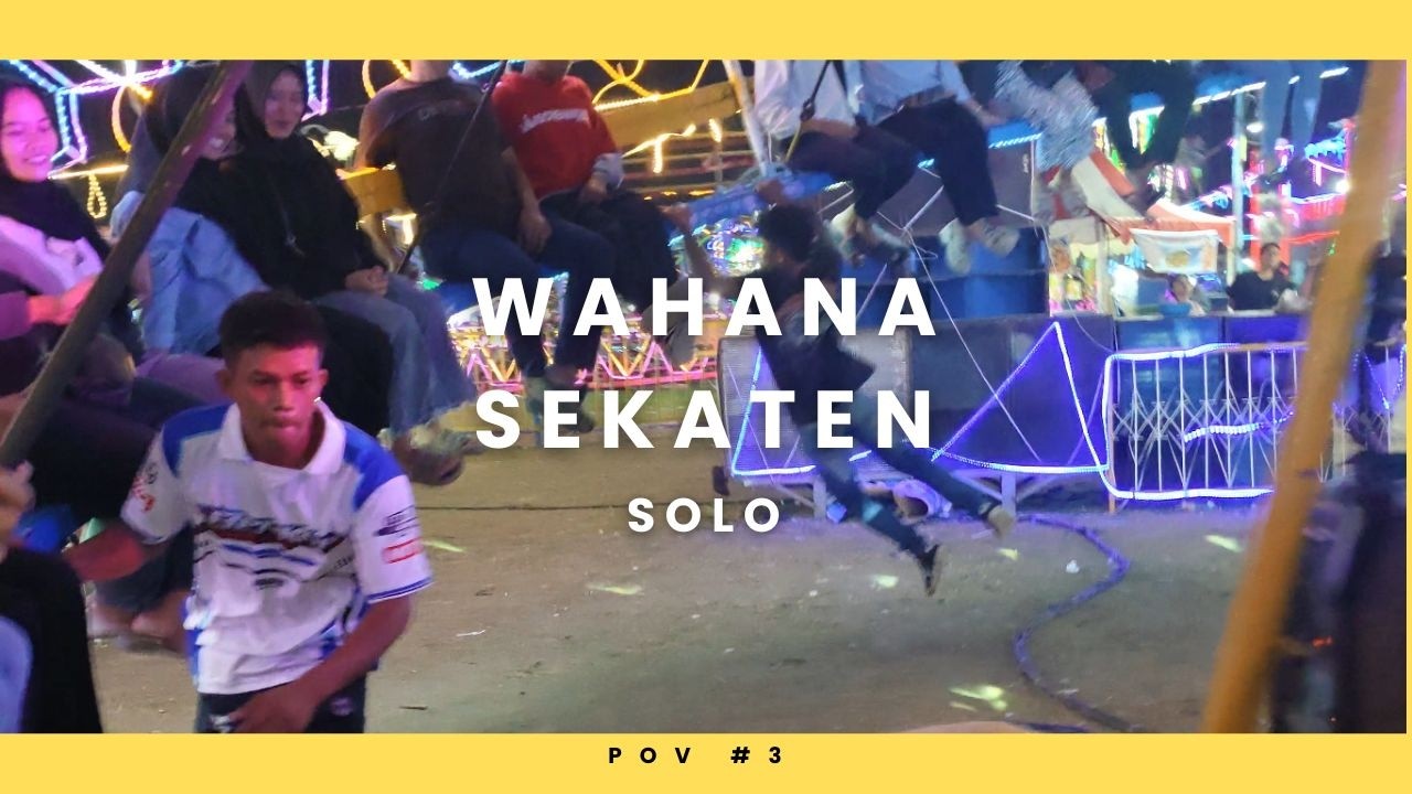 Putar-Putar di Ombak Banyu hingga Biang Lala❗Jalan ke Sekaten Bagian II-WALKING TOUR 🎡❗❗ #pov 📷
