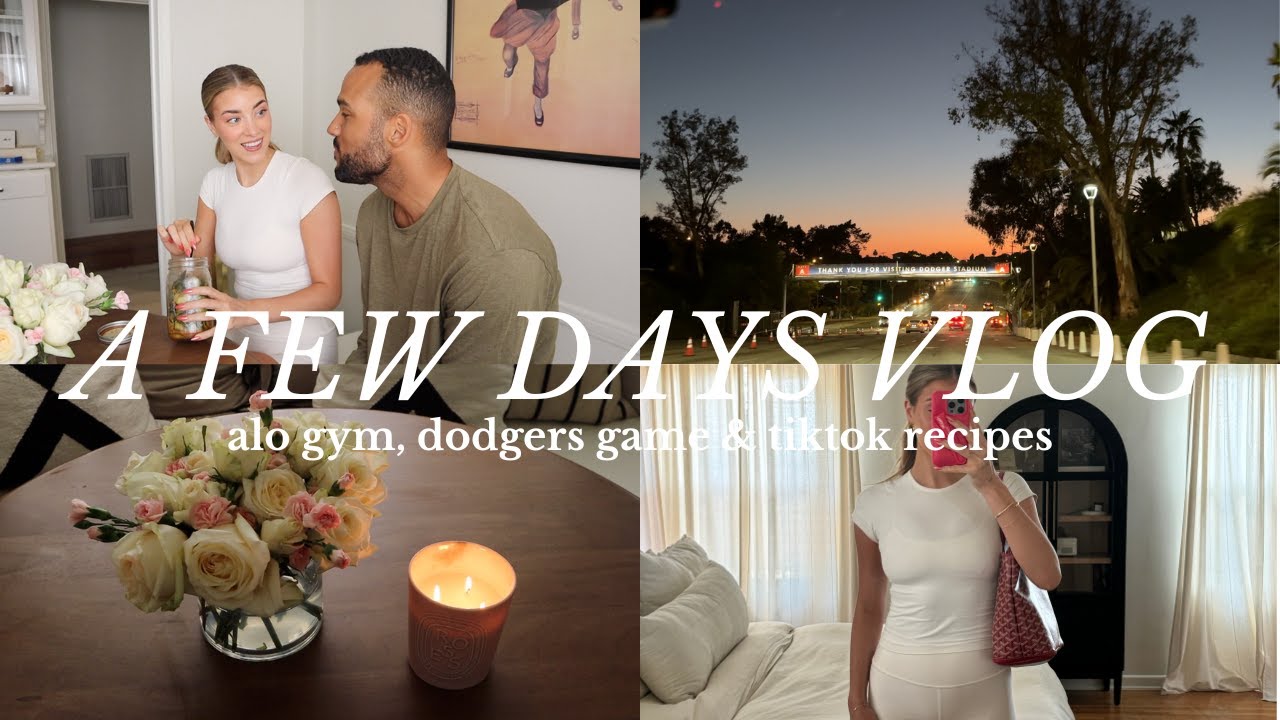 charlotte tilbury photoshoot, alo gym workouts & going to the dodgers game!