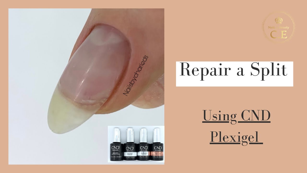 How to repair a split nail with CND Plexigel shaper