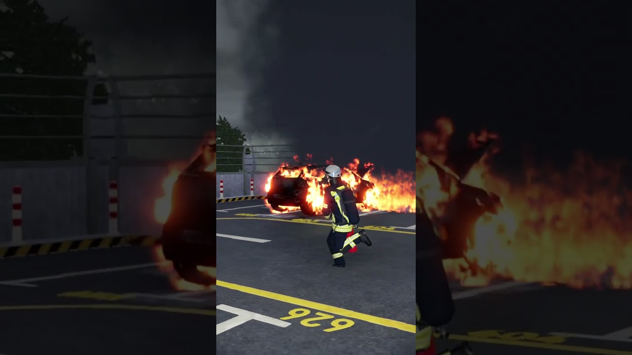 Emergency Call 112 - German Firefighters Fire Respond #firefighter #ambulance #emergency #simulator