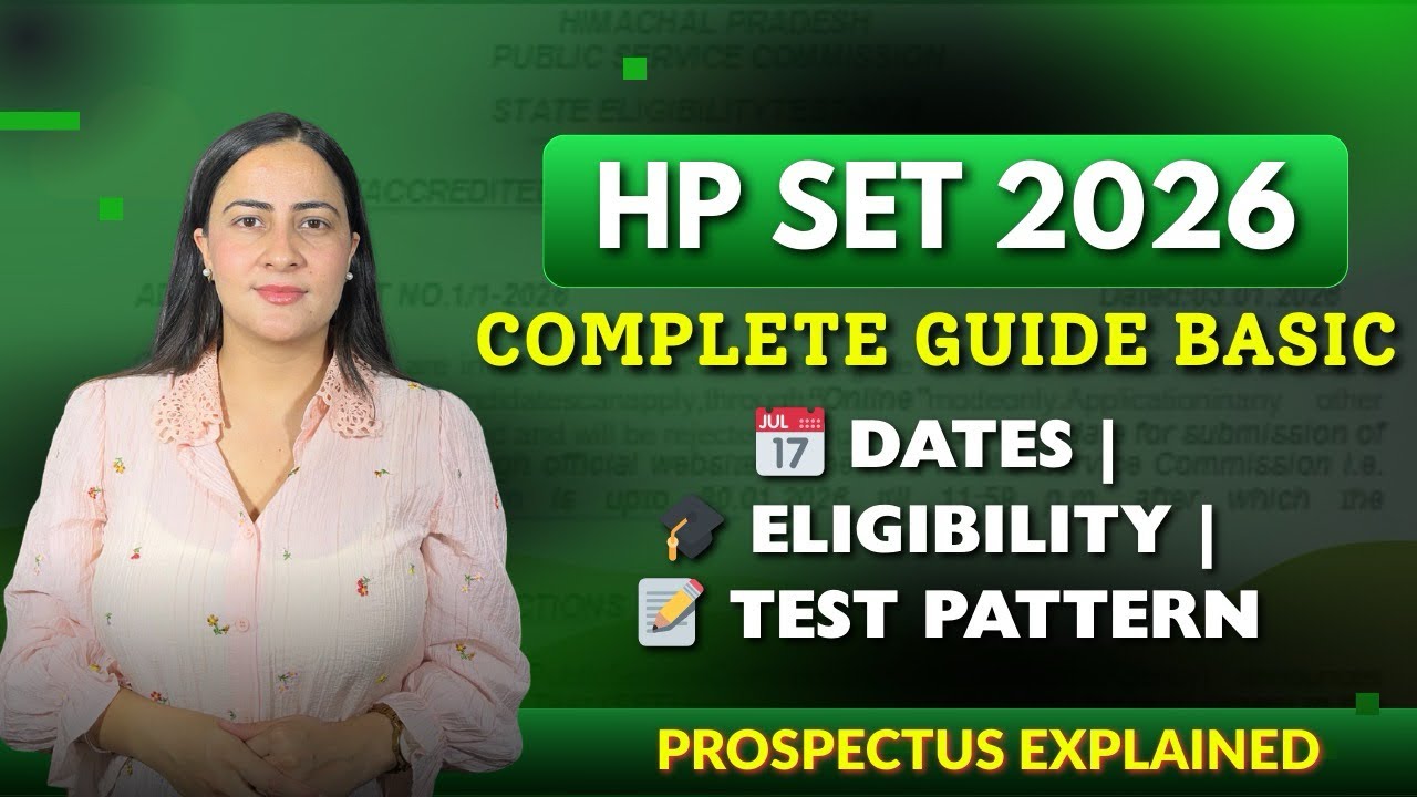 HP SET 2026 Complete Guide | Dates, Eligibility & Exam Pattern Explained