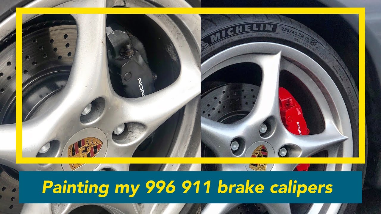Painting my 996 brake calipers