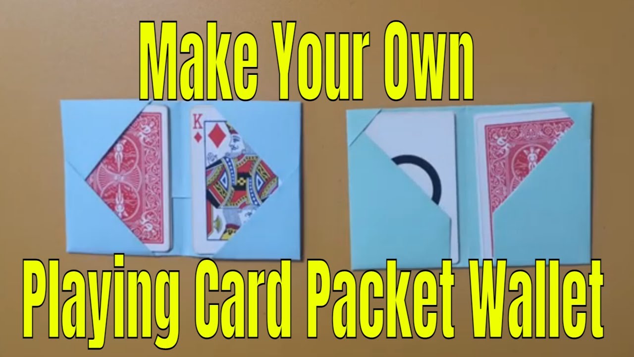 Easy DIY Playing Card Wallet for Magic Packet Tricks - Origami Wallet for Magicians - 2 Variations