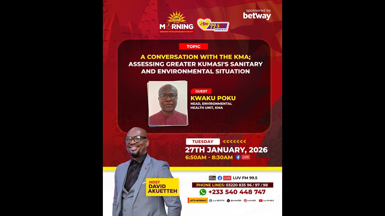LIVE - A conversation with the KMA - Assessing Greater Kumasi's Sanitary and Environmental Situation