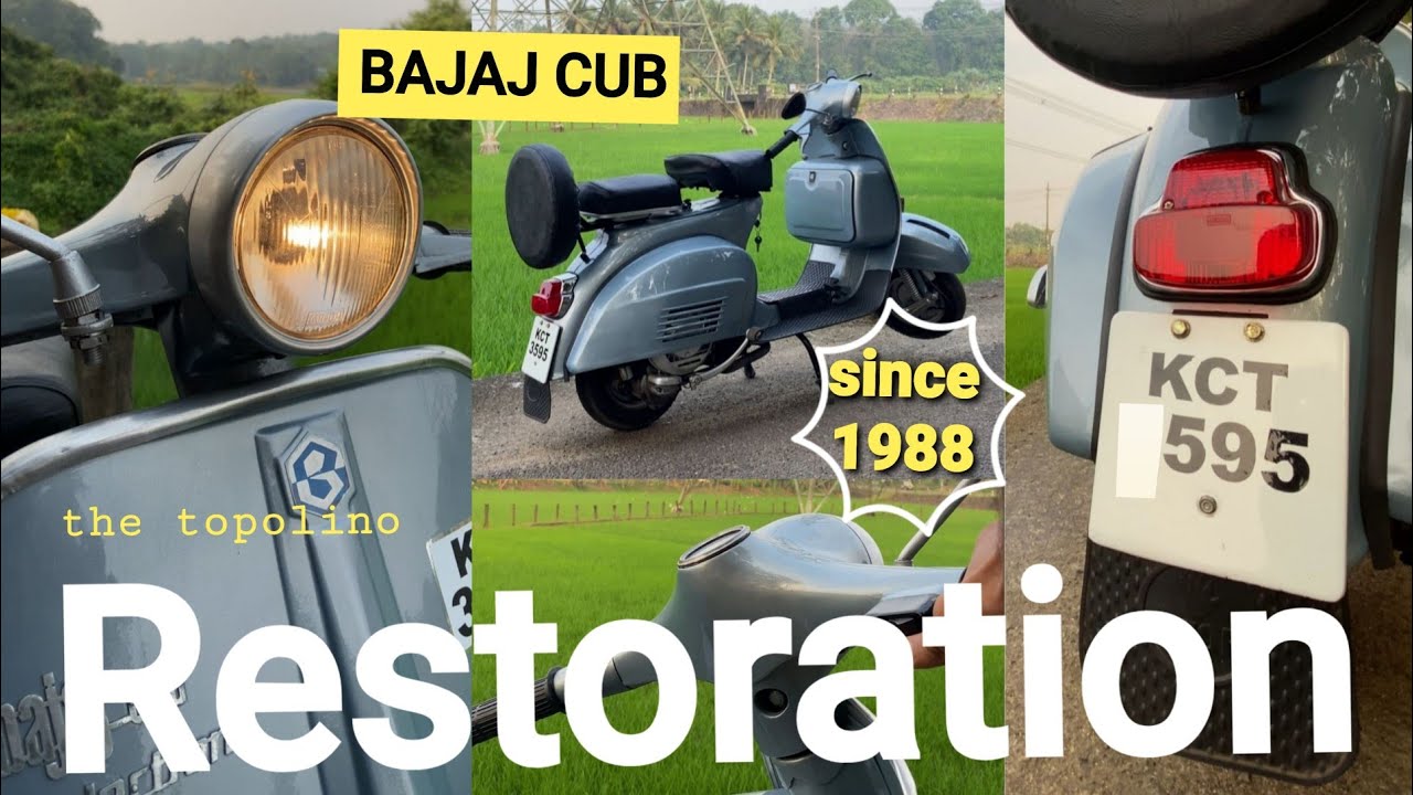 ഇനി ആർക്കും easy ആയി paint അടിക്കാം😍|bajaj chetak restoration|how to paint bike🔥|@thetopolino12|DIY