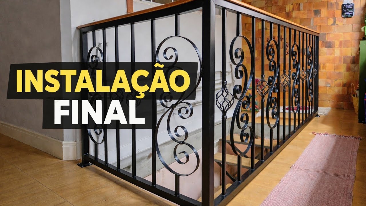 INSTALAÇÃO FINAL DO GUARDA CORPO COLONIAL 🔥 Resultado impressionante!!!🔥🔥🔥