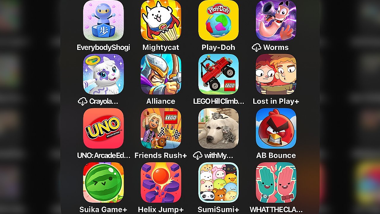 Apple Arcade 16 Games: Everybody Shogi,Angry Birds Bounce,Let's Go Mightycat,Play Doh World (Ep 1)