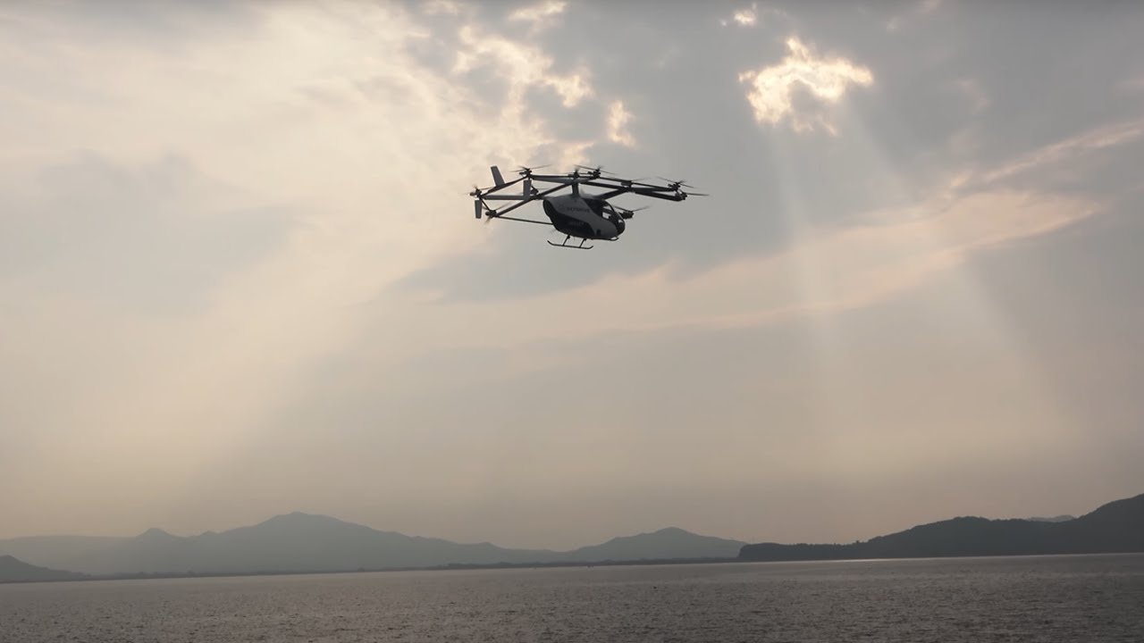 【SkyDrive】SKYDRIVE (SD-05 model): Test Flights Footage at Sea Side in Yamaguchi Prefecture