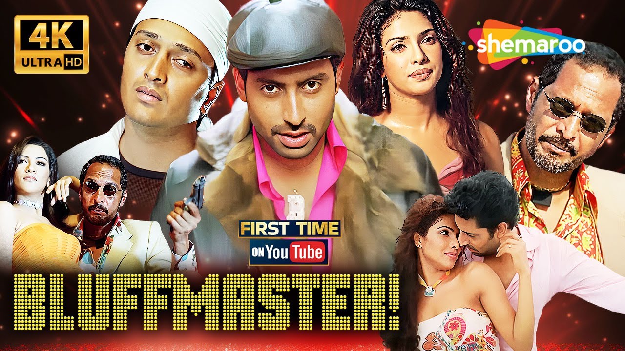 Bluffmaster! Superhit Comedy Full Movie 4K - Abhishek Bachchan, Priyanka, Riteish, Nana Patekar