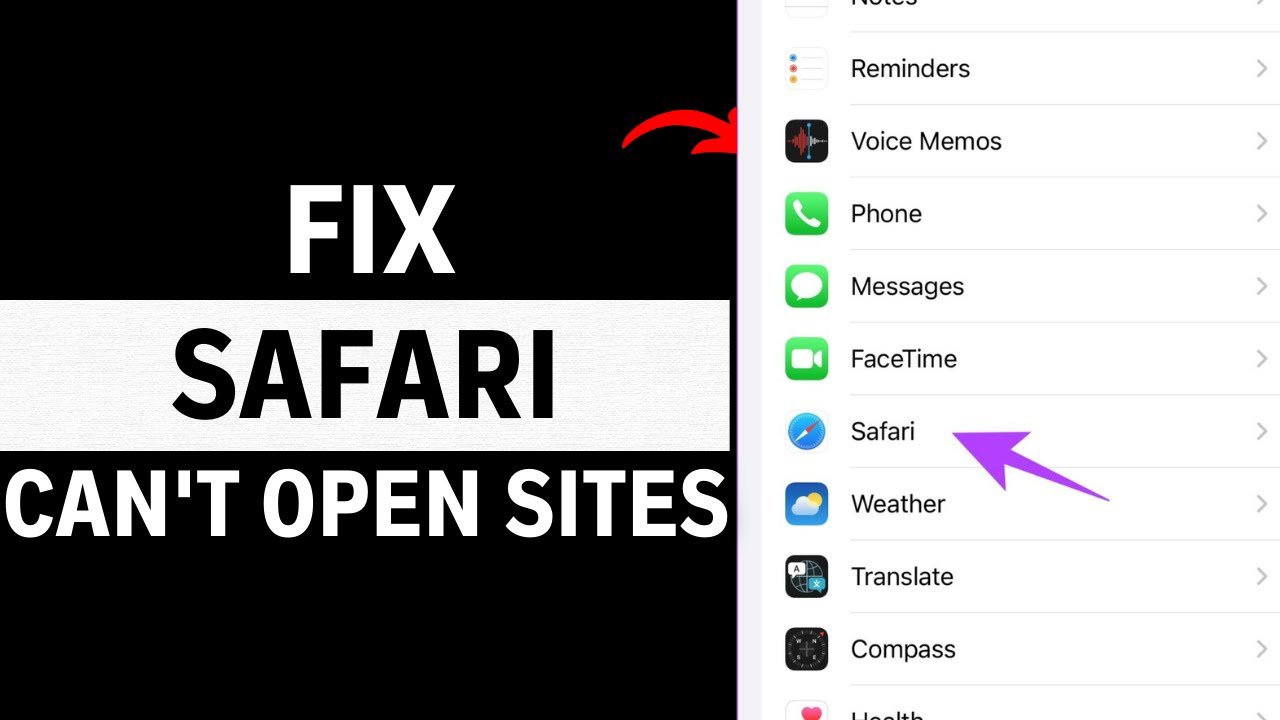 Do these steps if Safari can't open Sites in your iPhone (FULL GUIDE)