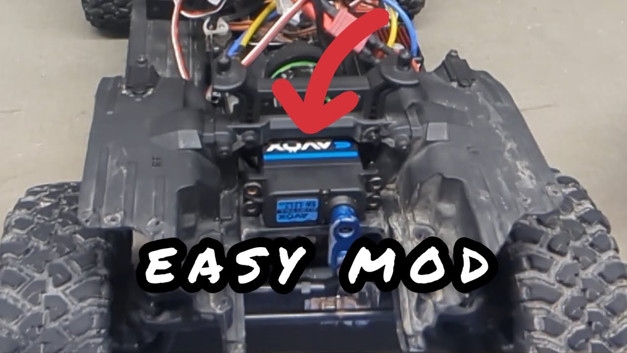 TRX4 steering servo mod