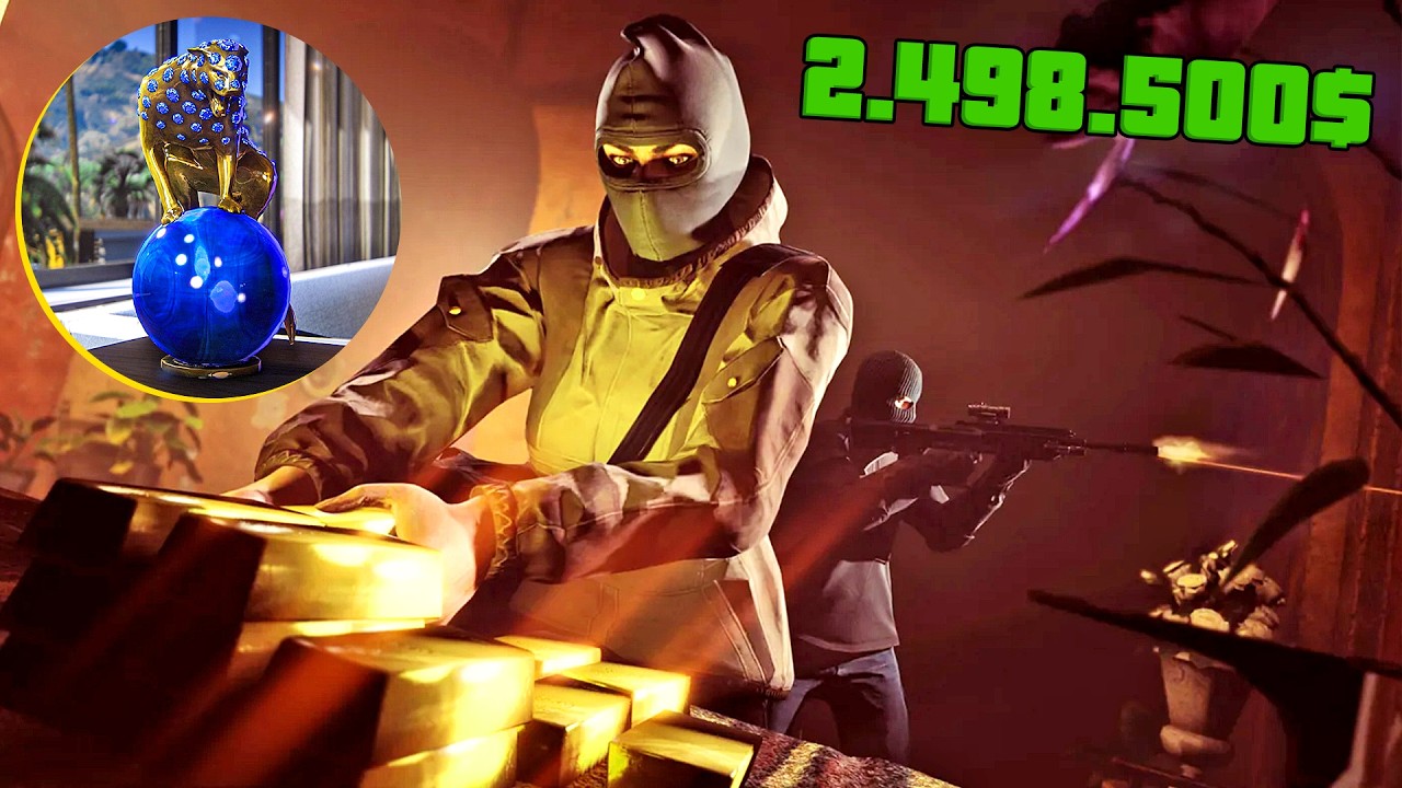 زيارة الجزيرة السرية وسرقة الأموال في قراند أونلاين | GTA V Kayo Perico Heist