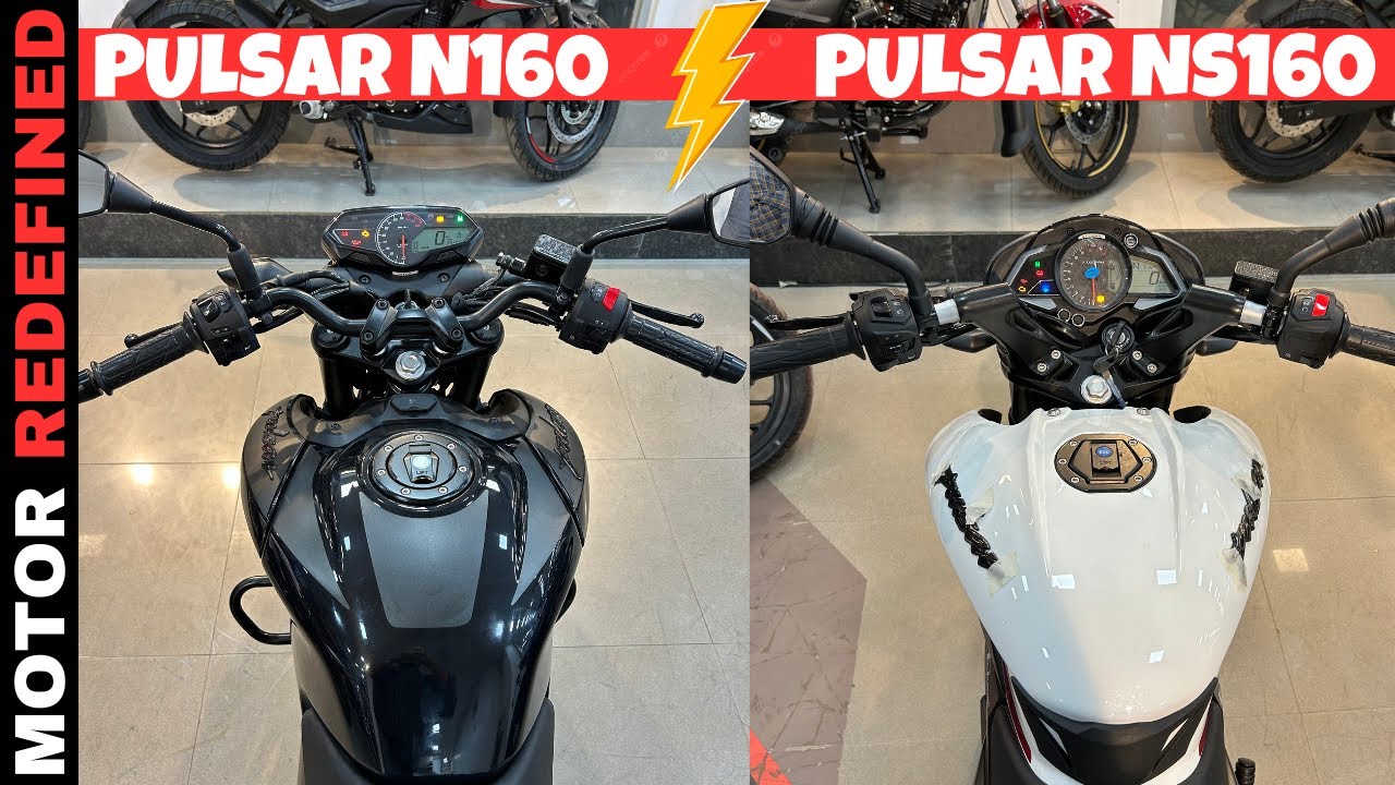2024 Bajaj Pulsar N160 No DTSi Vs Pulsar NS160 Comparison | Who's The Best??