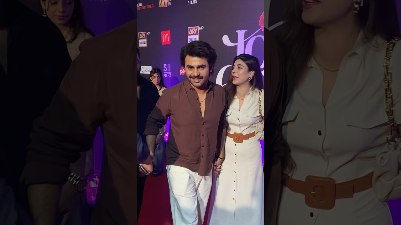 Farhan Saeed & Urwa Hocane Spotted at Love Guru Premier #loveguru #urwahocane #farhansaeed