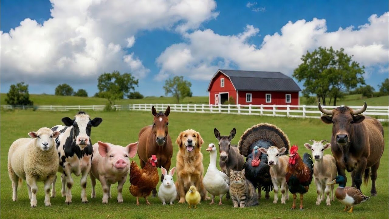 🐄 Farm Animals for Kids | Learn Farm Animals 🐑