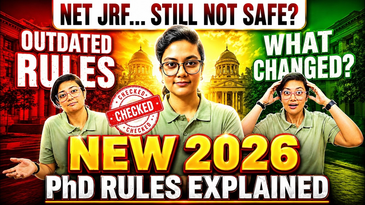 NET JRF DONE ✅ BUT STILL NO PHD 😱 PHD NEW RULES 2026 EXPLAINED