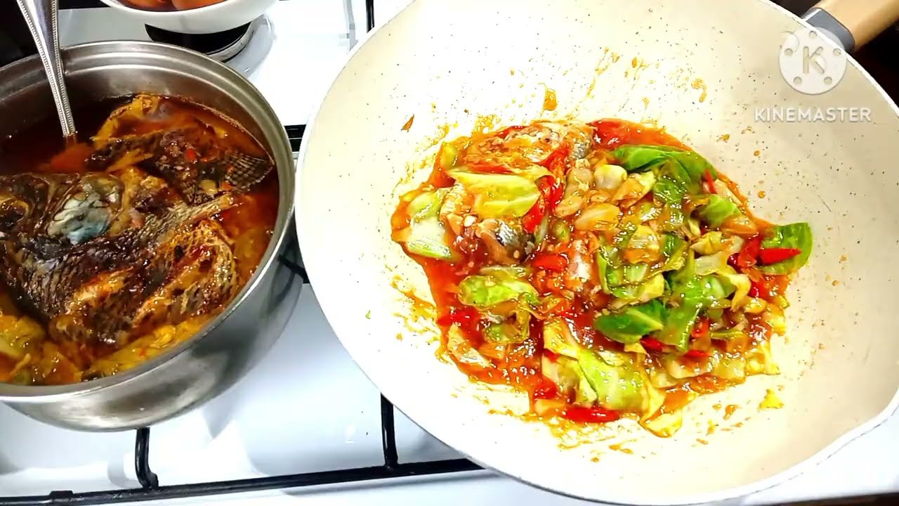#ผัดคะน้าปลากระป๋อง#to cook Thai spicy food easy again 😁👍🍷💌#####
