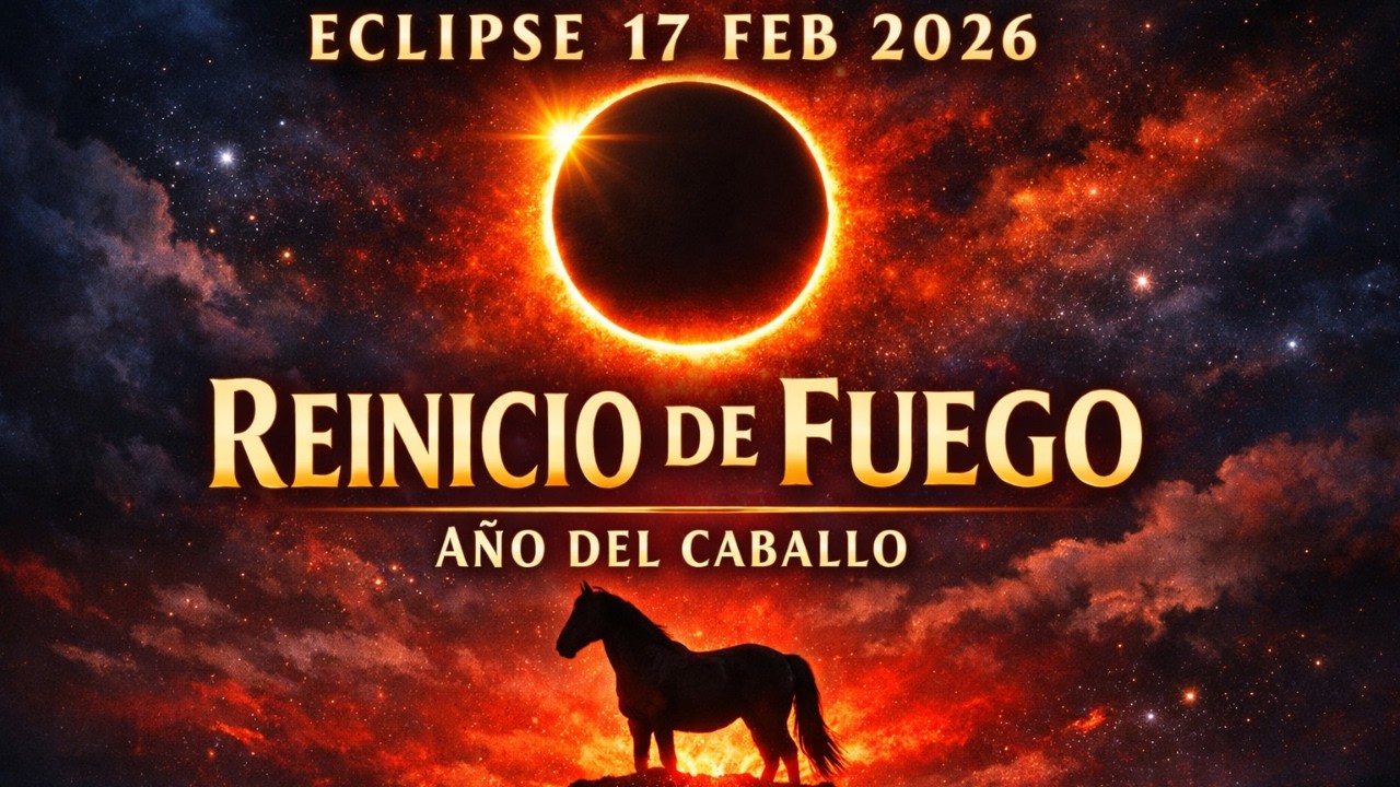 17 de Febrero 2026: Eclipse Solar + Año del Caballo de Fuego | El Reinicio Más Potente del Año