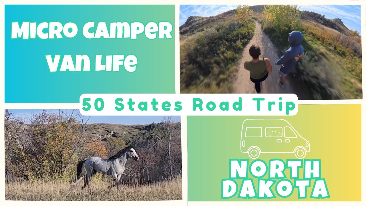 Van Life North Dakota 🚐💨 | Prairie Dogs, Bison, and National Park Exploring in our Tiny Van