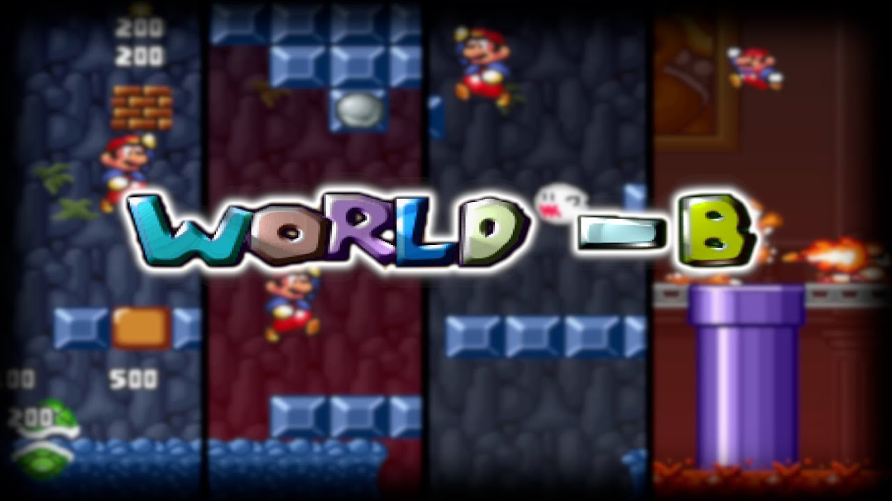 Mario Worker Minus Letter Worlds  World -B By Xstar1456